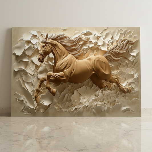 Tableau décoratif Cheval  - Cadre américain "Fascination" NEW