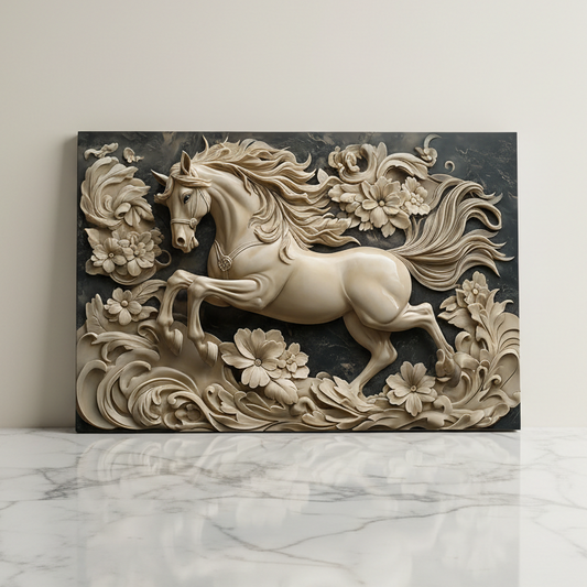 Tableau décoratif Cheval -FANTASTIQUE- Cadre américain NEW